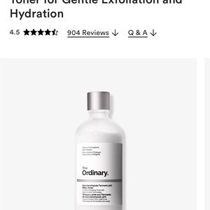The Ordinary White and Silver Skincare Toner